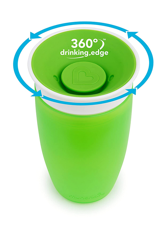 Munchkin Miracle 360 Degree Sippy Cup, 10oz, Green