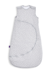 Snuz Pouch Baby Sleeping Bag with Zip for Easy Nappy Changing, 2.5 Tog, 0-6 Months, White Spot