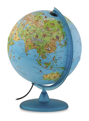 Tecnodidattica Safari Illuminated and Revolving Globe, 30cm Diameter, Blue