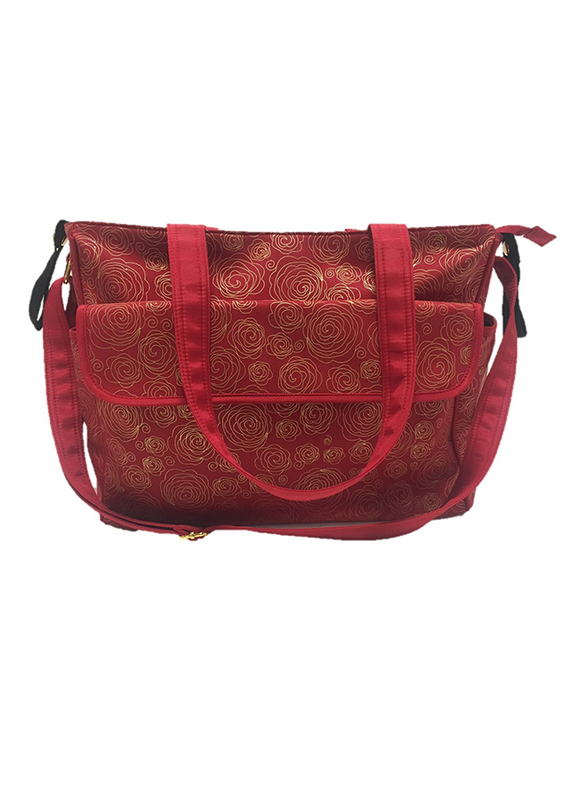 Summer Infant Messenger Changing Bag, Red/Gold Swirl