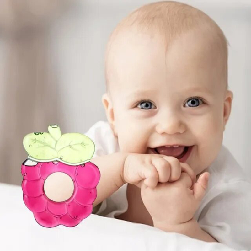 Kidsme Water Filled Grapes Soother, Peach /Green