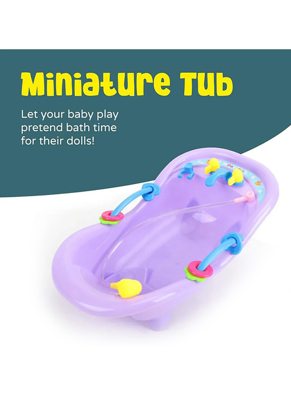Moon 6-Piece Baby Mini Bath Tub, Multicolour