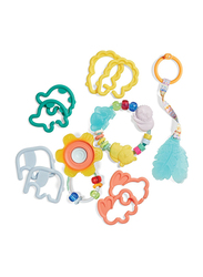 Infantino Teether & Rattles Baby Gift Set for Babies, Multicolor