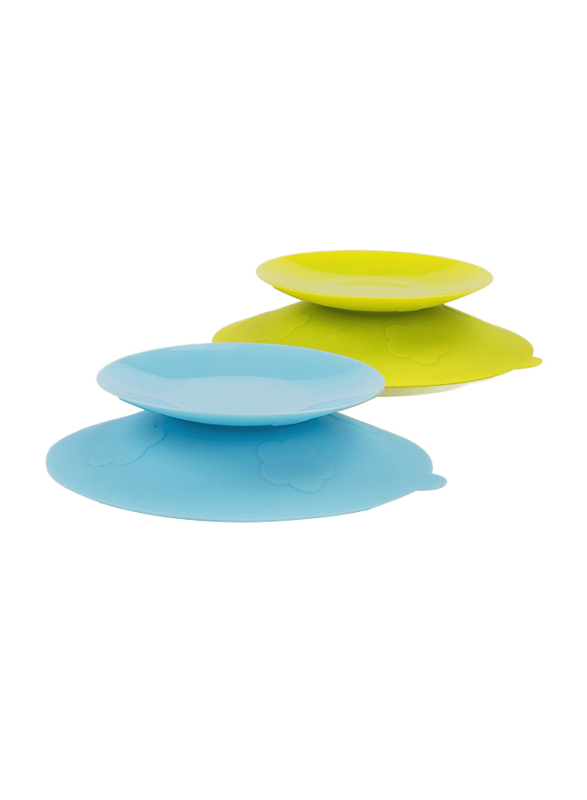 Kidsme Stay-in-Place Placemat Set, Blue/Green