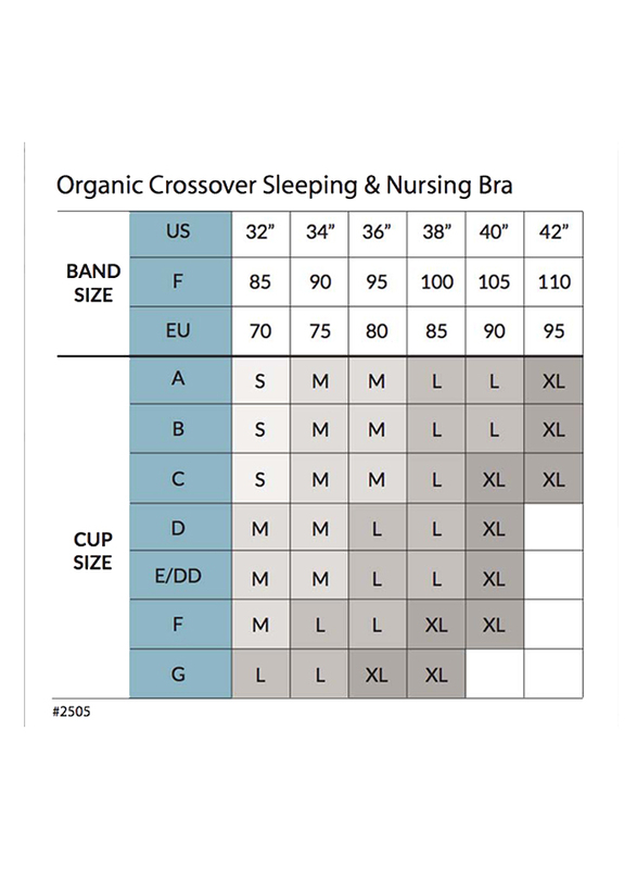 Carriwell Crossover Sleeping Maternity & Nursing Bra with Support Panty, White/Black, Medium