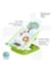 Moon Shower Me Baby Bather Adjustable Chair for Bath Tub, Green