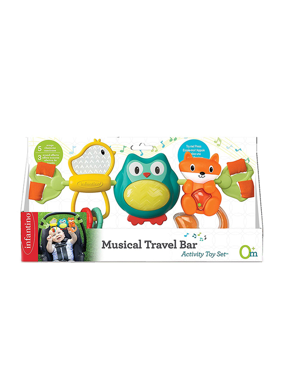 Infantino Spin & Sing Musical Travel Bar Activity Toy Set