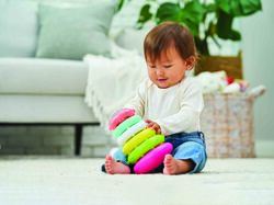 Infantino Rock N Rings Toys for Baby, Multicolour