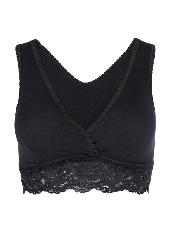 

Carriwell Crossover Sleeping & Nursing Bra, S, Black