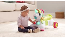 Infantino 3-In-1 Sit, Walk & Ride Unicorn, Multicolor