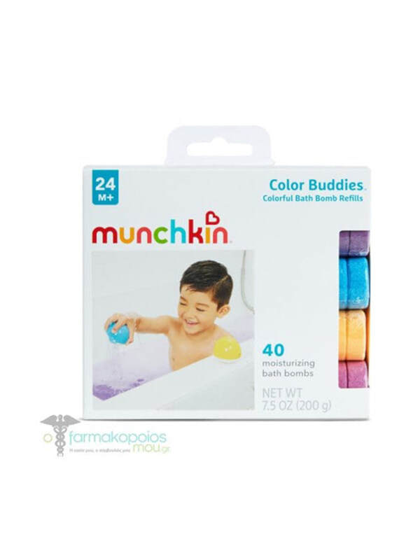 

Munchkin Colour Buddies Moisturising Bath Bombs Set, Multicolour