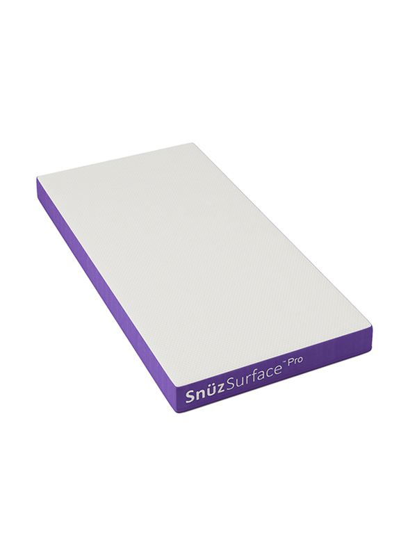 Snuz Surface Pro Adaptable Cot Bed Mattress for SnuzKot, 0-7 Years, 140 x 70 x 11 cm, White