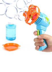 Moon Bubble Storm Gun, Blowing Bubble Maker Toy, Blue, Ages 3+