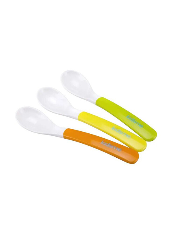 

Kidsme Baby Spoon Set, 3 Pieces, Orange/Yellow/Green