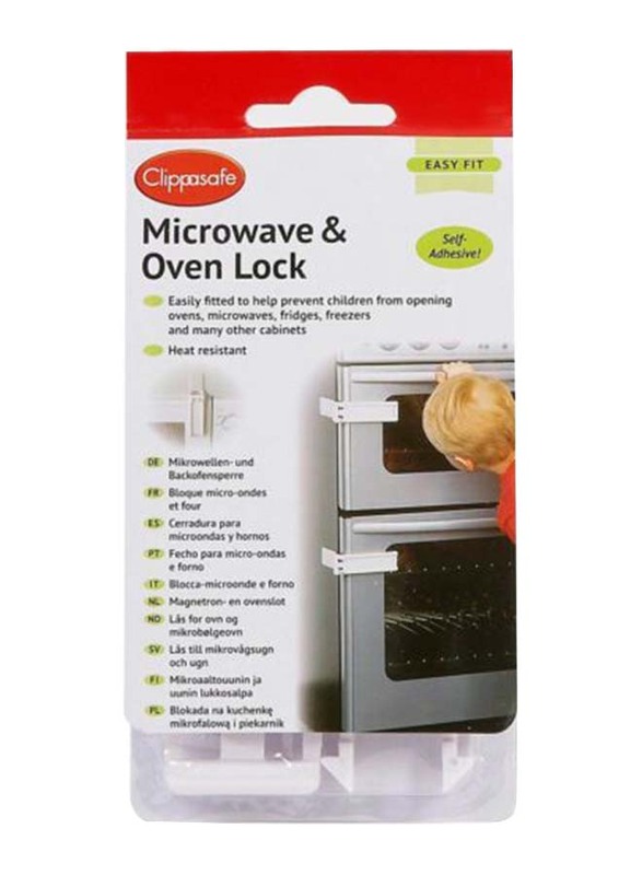 Clippasafe Microwave & Oven Lock, White