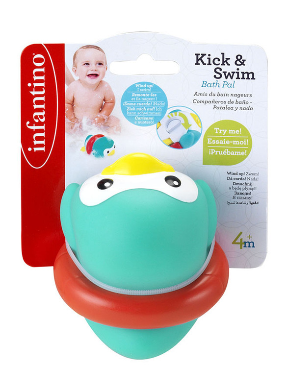 Infantino Kick & Swim Bath Toys Pals for Baby, Multicolour