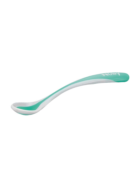 

Nuby Patented Hot Safe Spoon, 2 Pieces, Green