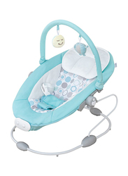 Moon Hopper Baby Bouncer Portable Soothing Seat With Vibration, 3 Months Above, Blue