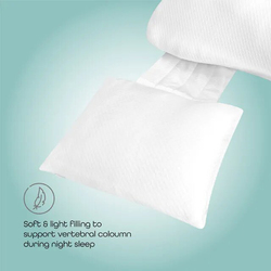 Moon Organic Multi-Position Pregnancy Pillow, White