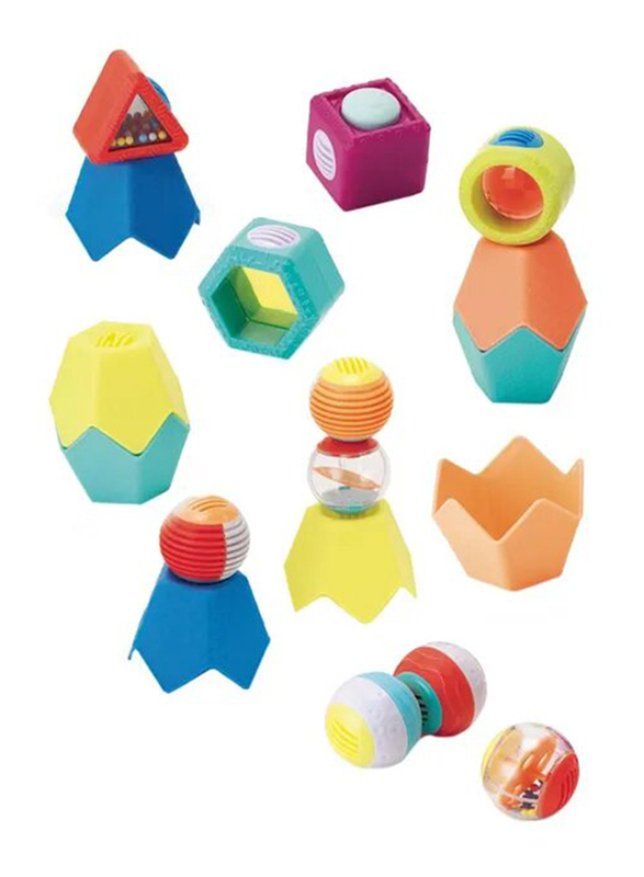 Infantino Stack & Link Playset, 18 Pieces, Multicolour