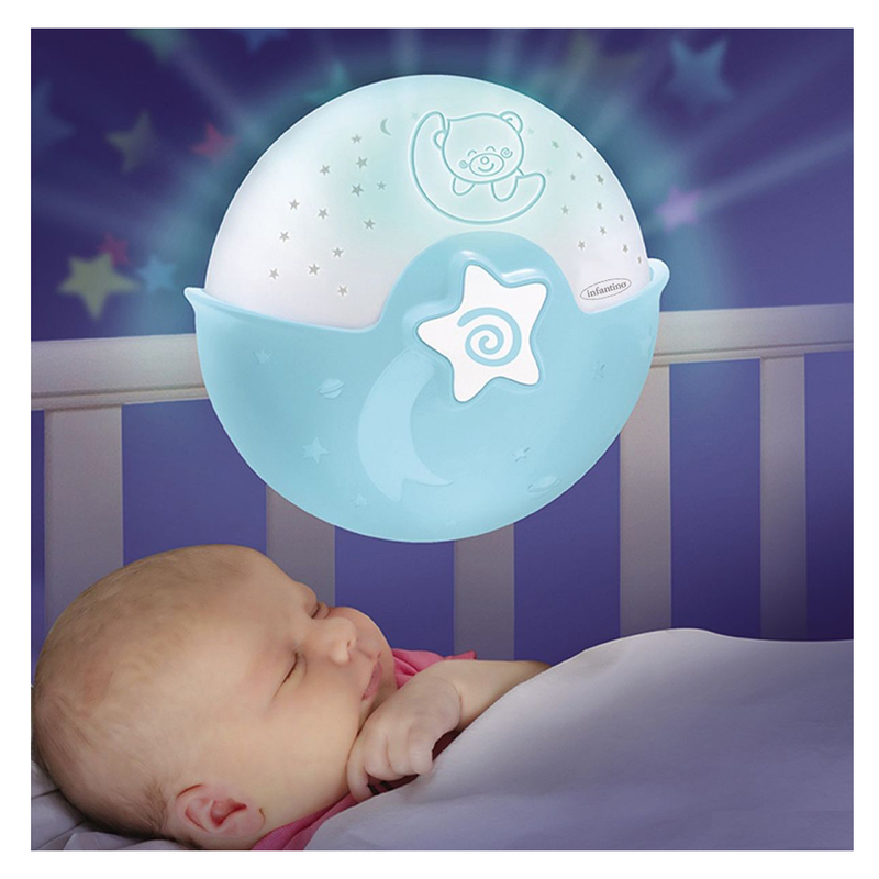 Infantino Wom Soothing Light and Projector, Bear, Blue