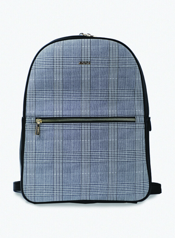 

Amica Eva Plaid Backpack Bag for Women, Black