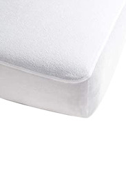 مون مرتبة سرير للأطفال الصغار مع واقي مرتبة (60 x 120 x 10 سم), أبيض