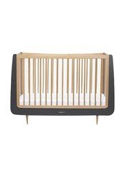 Snuz Kot Mode Convertible Nursery Cot Bed with 3 Mattress Height, 120 x 81 x 26cm, Slate Natural