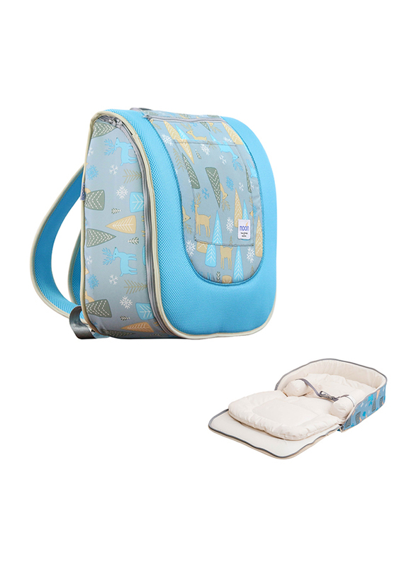 

Moon Travalo Deer Print Portable Travel Baby Bed & Backpack Bag, Multicolour