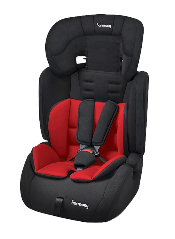 Harmony Venture Deluxe Harnessed Car Seat, Red/Black