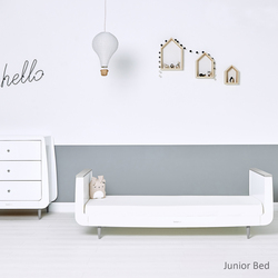Snuz Kot Skandi Convertible Nursery Cot Bed with 3 Mattress Height, 120 x 81 x 26cm, Grey