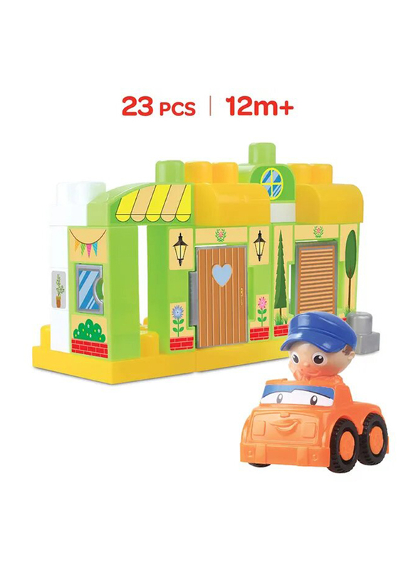 Moon My Dream House Building Block Toy Set, 23 Pieces, Ages 1+, Multicolour