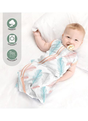 Moon 2 Piece Organic Small Medium Baby Sleepsack, 0-6 Months, Multicolour