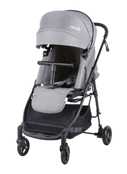 Moon Revo 360° Rotatable Travel Cabin Baby Stroller with Reversible Seat and Extendable Canopy, Grey