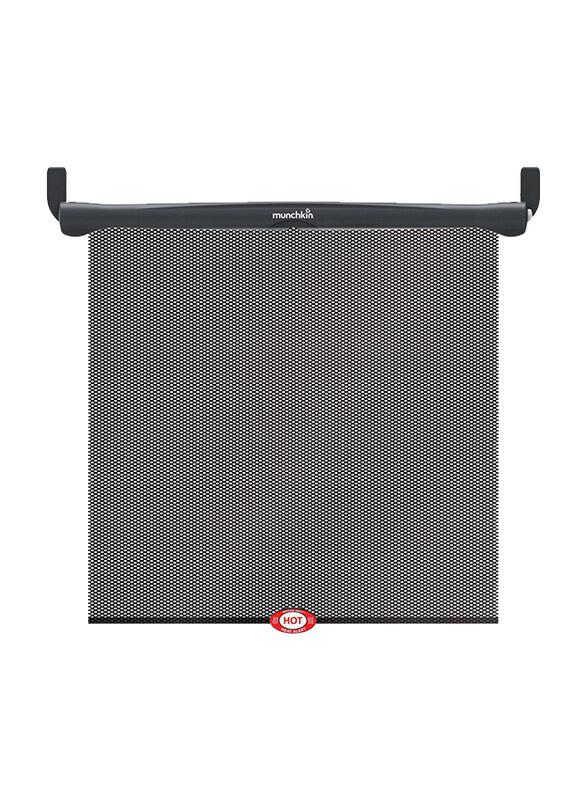 

Munchkin 2 Piece White Hot Sun Safety Roller Shade, Black