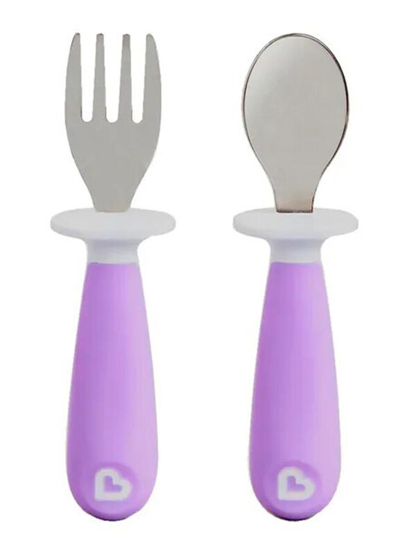 

Munchkin Raise Toddler Fork & Spoon Set, 2 Piece, Assorted Colours