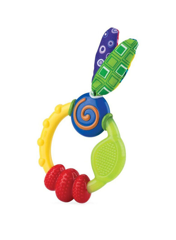 

Nuby Wacky Teething Ring, 3+ Months, Multicolour
