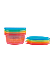 Nuby Lunch 4 Bowls and 2 Spoons Set, 300ml, Blue