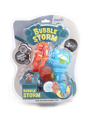 Moon Bubble Storm Gun, Blowing Bubble Maker Toy, Blue, Ages 3+