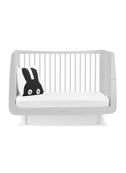 Snuz Kot Skandi Convertible Nursery Cot Bed with 3 Mattress Height, 120 x 81 x 26cm, Haze Grey/Grey