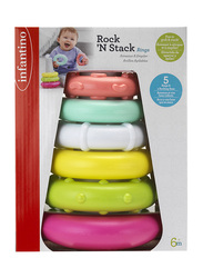 Infantino Rock N Rings Toys for Baby, Multicolour