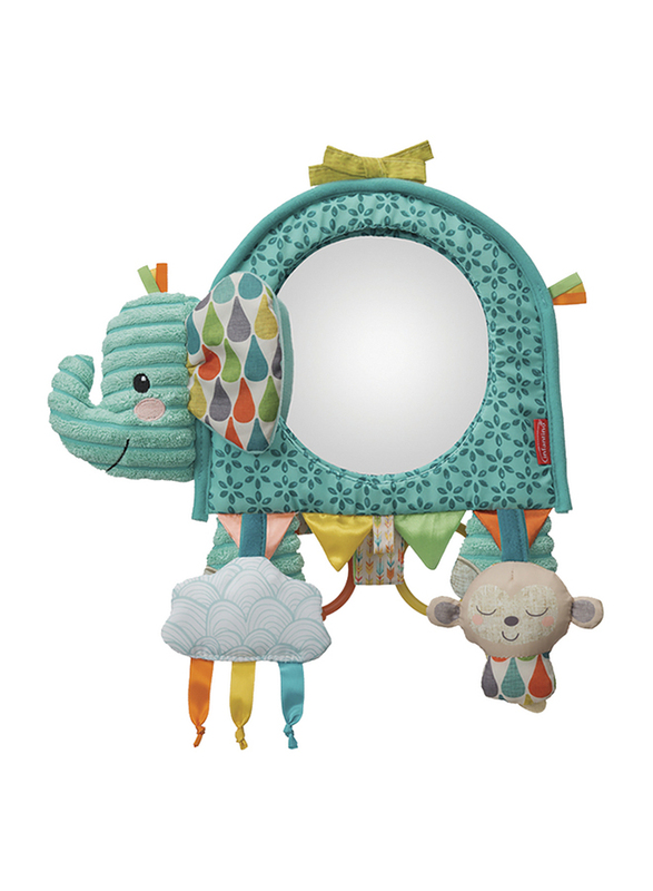 Infantino Go Gaga Elephant Baby Activity Mirror, Ages 0+ Months, Multicolour