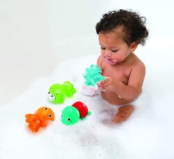 Infantino 4-Piece Senso Plug & Squirt Aquarium Bath Toys