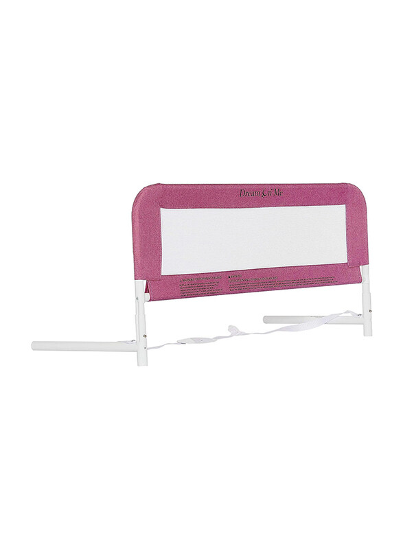 

Dream On Me Breathable Mesh Safety Bed Rail, Pink