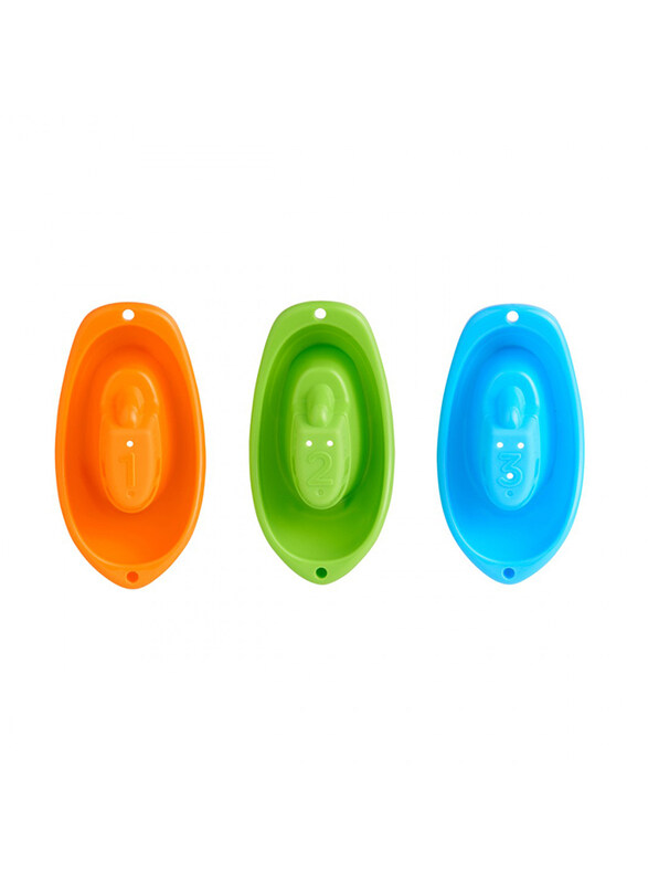 

Munchkin 3-Piece Little Boat Train Bath Toy, Multicolour