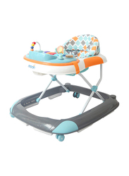 Moon Pace Anti-Fall Brake Pads Baby Walker with Music and Sound, 6 Months +, Grey