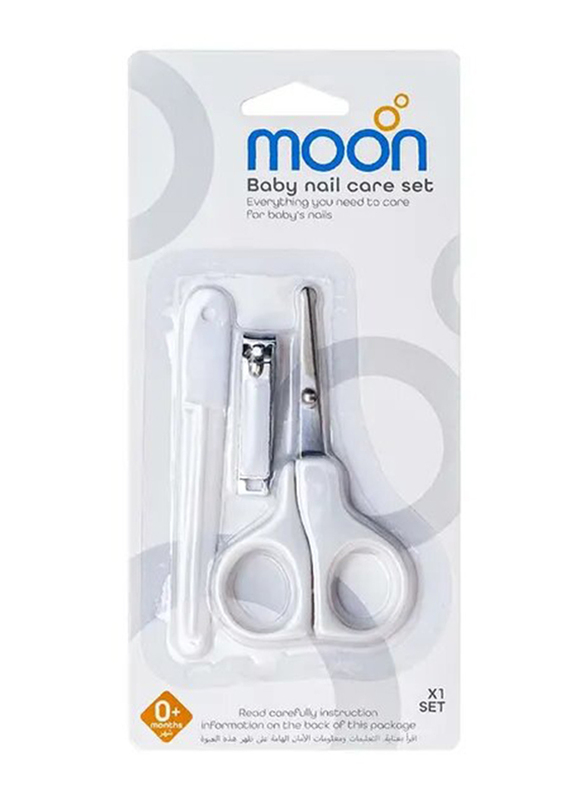 Moon Baby Nail Care Set, White