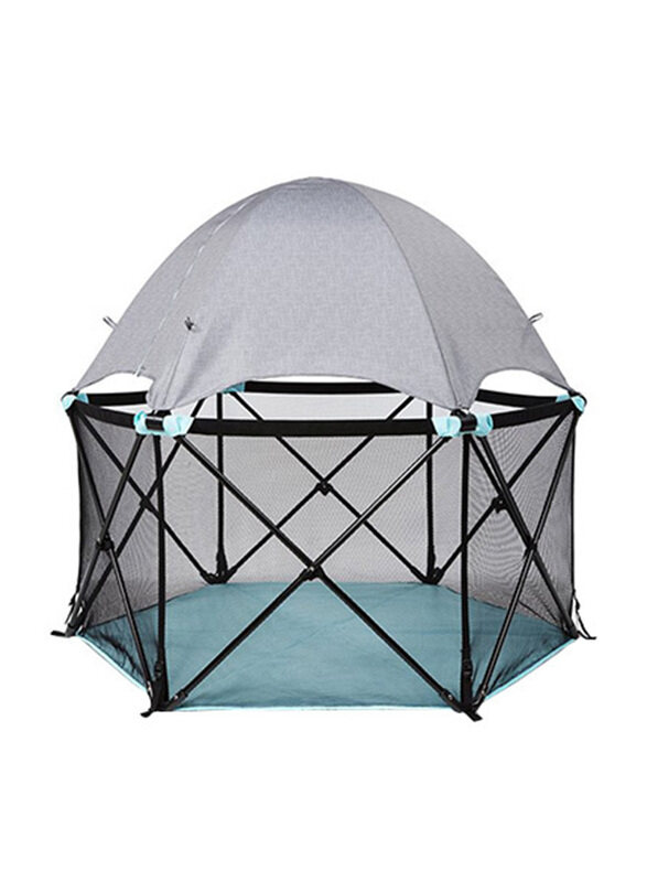 

Summer Infant Pop N Play Deluxe Ultimate Baby Playard, Grey/Green