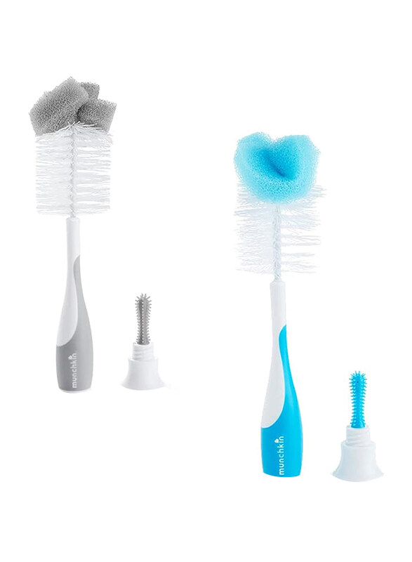 

Munchkin Sponge 2-in-1 Bottle Brush, Multicolour