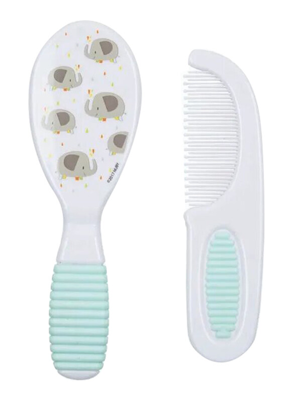 

Nuby Comb & Brush Set, Turquoise